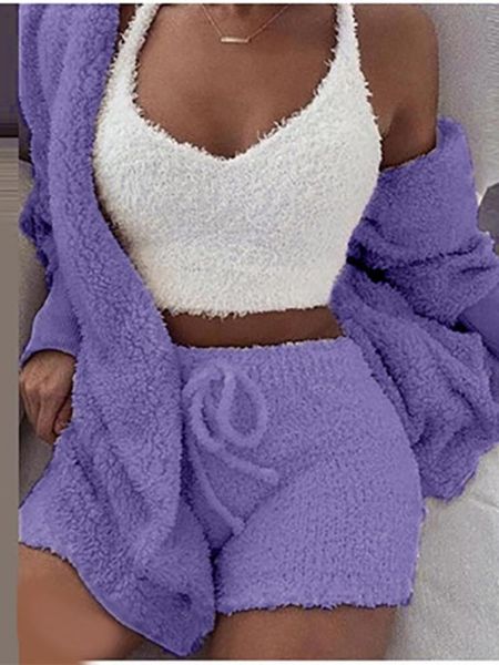 2pcs sets women pant coral velvet pajamas set spring autumn winter sleepwear shorts coat suit size s-3xl, White
2pcs sets women pant coral velvet pajamas set spring autumn winter sleepwear shorts coat suit size s-3xl, White