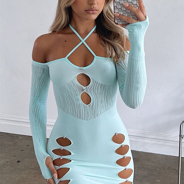 fufucaillm women bodycon dress party hanging neck spring fall casual wrapped cutout clubwear mini es 220613, Black;gray
fufucaillm women bodycon dress party hanging neck spring fall casual wrapped cutout clubwear mini es 220613, Black;gray