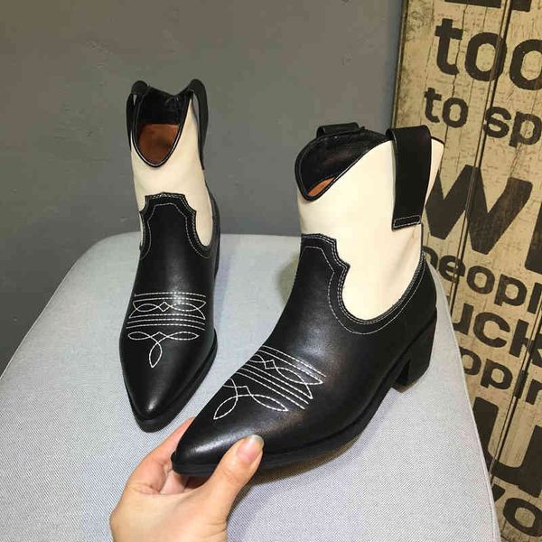 boots women's pointed boots shoes splicing fashion design winter series, Black 
boots women's pointed boots shoes splicing fashion design winter series, Black
