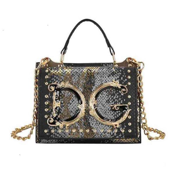 women's designer letter bags small pattern handbag chain shoulder messenger