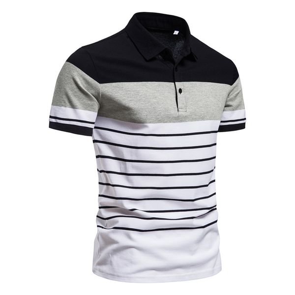 2022 happyjeffery mens summer polo shirts for men casual zebra stripe t-shirt combination colour short sleeve pullover polo t shirt european, White;black
2022 happyjeffery mens summer polo shirts for men casual zebra stripe t-shirt combination colour short sleeve pullover polo t shirt european, White;black