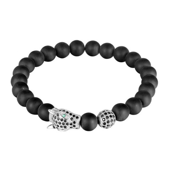 8mm leopard head elastic adjusted nature black stone volcanic lava bead micro pave spartan paw cz cubic zirconia bracelet has34
8mm leopard head elastic adjusted nature black stone volcanic lava bead micro pave spartan paw cz cubic zirconia bracelet has34