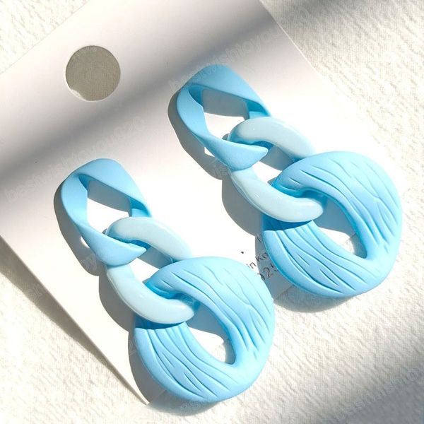 fashion acrylic chain dangle earrings women bohemian style colorful exaggerated earrings party jewelry gifts, Silver
fashion acrylic chain dangle earrings women bohemian style colorful exaggerated earrings party jewelry gifts, Silver