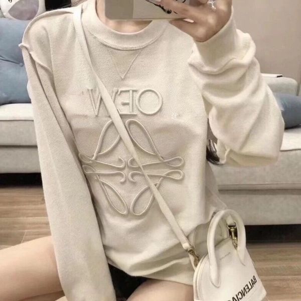 high version three-dimensional embroidered fashion brand sweatshirt 22loe fashion reverse long-sleeved t-shirt casual loose top, Black
high version three-dimensional embroidered fashion brand sweatshirt 22loe fashion reverse long-sleeved t-shirt casual loose top, Black