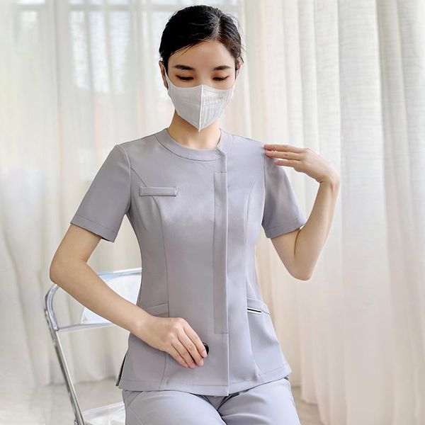 women's two piece pants beauty salon women beautician uniforms suits foot massage female technician workwear spa sauna receptionist wor, White
women's two piece pants beauty salon women beautician uniforms suits foot massage female technician workwear spa sauna receptionist wor, White