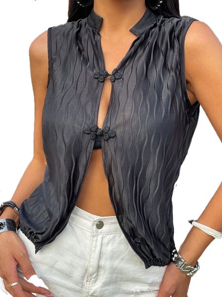 textured button front blouse z6ia#, White