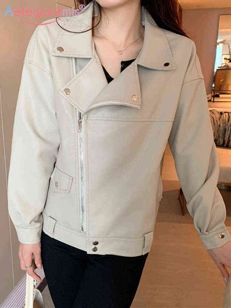 aelegantmis 2022 spring autumn fashion pu leather jackets women oversized high street casual jackets female vintage chic cloth l220728, Black
aelegantmis 2022 spring autumn fashion pu leather jackets women oversized high street casual jackets female vintage chic cloth l220728, Black