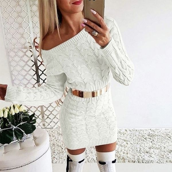 new autumn winter elegant knitted sweater dress women black white sweater dress solid ladies winter sweater dress y200102, White;black
new autumn winter elegant knitted sweater dress women black white sweater dress solid ladies winter sweater dress y200102, White;black