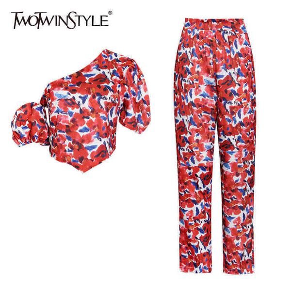 hollow out casual hit color set for women skew collar short sleeve high waist print two piece sets female 210423, White
hollow out casual hit color set for women skew collar short sleeve high waist print two piece sets female 210423, White