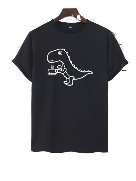 men cartoon graphic tee c3i0#, White;black
men cartoon graphic tee c3i0#, White;black