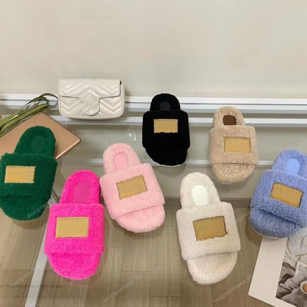 women fur slipper designer slippers fleece platform sole light brown fluffy furry warm letter sandals cozy fluff sheets girls flip-flops box, Black
women fur slipper designer slippers fleece platform sole light brown fluffy furry warm letter sandals cozy fluff sheets girls flip-flops box, Black