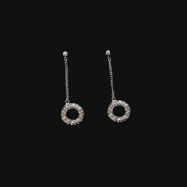 fashion diamond earrings aretes for lady women party wedding lovers gift engagement jewelry for bride with box209o, Silver 
fashion diamond earrings aretes for lady women party wedding lovers gift engagement jewelry for bride with box209o, Silver