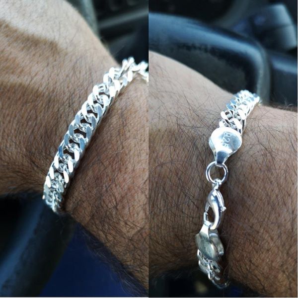 link chain 10mm chains bracelets husband gifts 925 sterling silver women fashion men's jewelry handsome braceletlinklink, Black
link chain 10mm chains bracelets husband gifts 925 sterling silver women fashion men's jewelry handsome braceletlinklink, Black