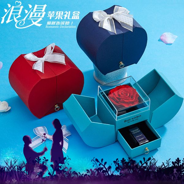 high-end jewelry storage box jewelrys box creative packaging boxs apple immortal flower lipstick ring earring necklace valentine's day, Black;white
high-end jewelry storage box jewelrys box creative packaging boxs apple immortal flower lipstick ring earring necklace valentine's day, Black;white