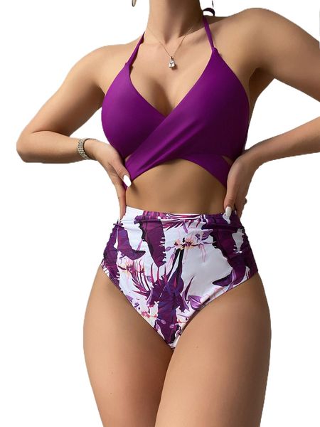 tropical print wrap one piece swimsuit r9ob#, White;black
tropical print wrap one piece swimsuit r9ob#, White;black