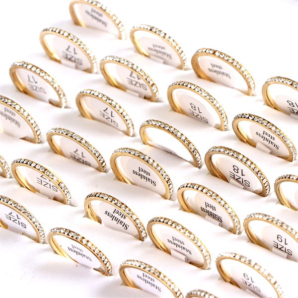 20pcs/lot micro-inlaid one row rhinestones stainless steel rings colorful fashion jewelry for women engagement party gift wholesale, Golden;silver
20pcs/lot micro-inlaid one row rhinestones stainless steel rings colorful fashion jewelry for women engagement party gift wholesale, Golden;silver