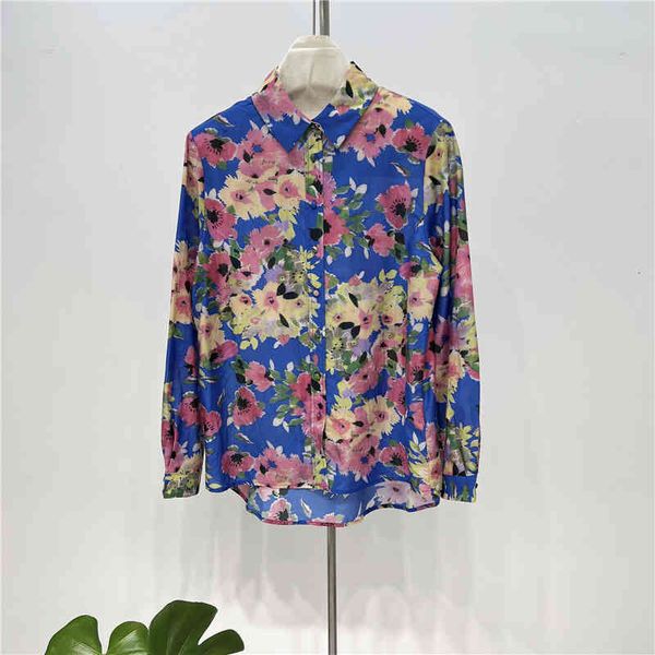 women's polos d literary print shirt street silk cotton versatile lapel long sleeve shirt spring women, White
women's polos d literary print shirt street silk cotton versatile lapel long sleeve shirt spring women, White
