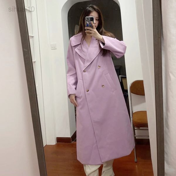 women autumn fashion double-breasted straight wool jacket vintage long sleeves oversize female long outerwear l220725, Black
women autumn fashion double-breasted straight wool jacket vintage long sleeves oversize female long outerwear l220725, Black