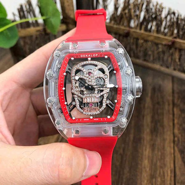 luxury mens mechanical watch hfgh crystal transparent personalized skull hollowed out full-automatic fashion casual swiss movement wristwatc, Slivery;golden
luxury mens mechanical watch hfgh crystal transparent personalized skull hollowed out full-automatic fashion casual swiss movement wristwatc, Slivery;golden
