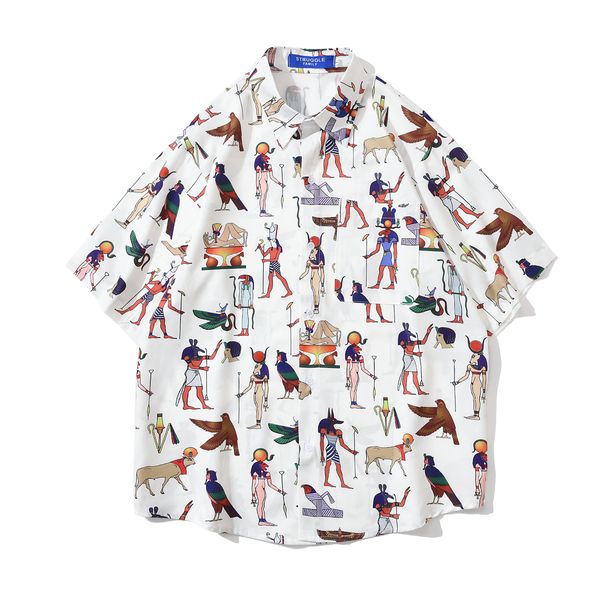 hawaiian shirts short sleeve button down men's fast drying funny printed women holiday beach shirt, White;black
hawaiian shirts short sleeve button down men's fast drying funny printed women holiday beach shirt, White;black
