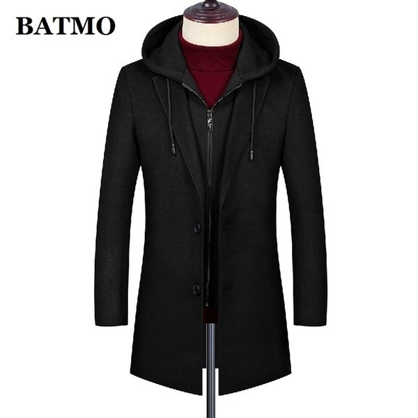 batmo arrival 50 wool hooded trench coat men men s winter wool long jackets size m 1850 lj201110, Black
batmo arrival 50 wool hooded trench coat men men s winter wool long jackets size m 1850 lj201110, Black