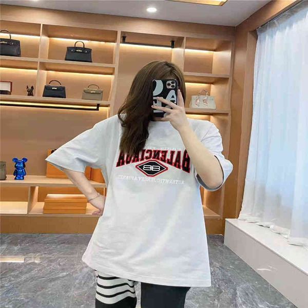 2022 designer bal t shirt original 2022s early spring new blcgbb home paris bat embroidery print round neck short sleeve t-shirt for lovers, White;black 
2022 designer bal t shirt original 2022s early spring new blcgbb home paris bat embroidery print round neck short sleeve t-shirt for lovers, White;black