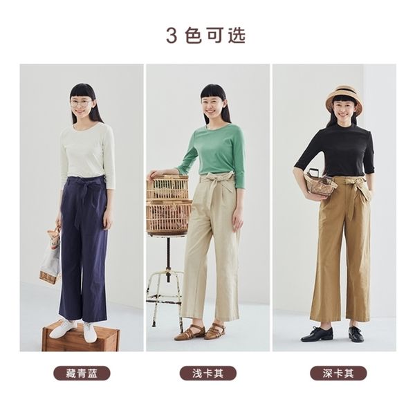 inman cotton summer new arrival cotton and line high mid waist vintage loose style women wide leg pants 201012, Black;white
inman cotton summer new arrival cotton and line high mid waist vintage loose style women wide leg pants 201012, Black;white