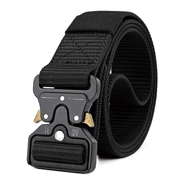waist support tactical men's belt black utility work nylon gun belts for men concealed carry with heavy duty quick-release buckle, Black;gray
waist support tactical men's belt black utility work nylon gun belts for men concealed carry with heavy duty quick-release buckle, Black;gray