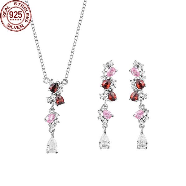 2022 bride simple zircon set chain s925 sterling silver earrings necklace for girlfriend valentine's gift party tren
2022 bride simple zircon set chain s925 sterling silver earrings necklace for girlfriend valentine's gift party tren