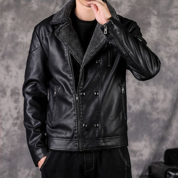 spring autumn men faux leather jacket outwear male vintage stand collar motorcycle jacket men zipper coat outwear 5xl 220816, Black;brown
spring autumn men faux leather jacket outwear male vintage stand collar motorcycle jacket men zipper coat outwear 5xl 220816, Black;brown
