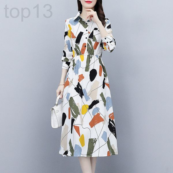 casual dresses designer high end printed shirt waist dress women's autumn 2021 new spring and fashion fairy temperament medium long ski, Black;gray
casual dresses designer high end printed shirt waist dress women's autumn 2021 new spring and fashion fairy temperament medium long ski, Black;gray