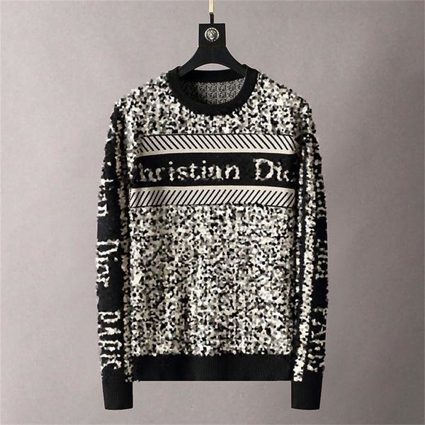 men sweater letter embroidery knitwear winter sweatshirt crew neck long sleeve sweaters for female designer clothing, White;black
men sweater letter embroidery knitwear winter sweatshirt crew neck long sleeve sweaters for female designer clothing, White;black
