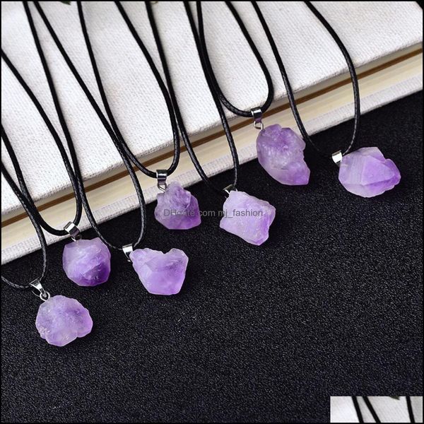 pendant necklaces fashion natural stone irregar amethyst crystal necklace for women jewelr mjfashion drop delivery dhinx, Silver
pendant necklaces fashion natural stone irregar amethyst crystal necklace for women jewelr mjfashion drop delivery dhinx, Silver