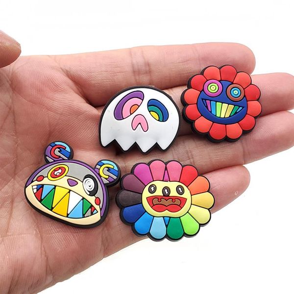 colorful sun flower pvc shoe charms sandal accessories bear rainbow christmas tree shoe decoration jibz for croc charms kid gift241v, White;pink
colorful sun flower pvc shoe charms sandal accessories bear rainbow christmas tree shoe decoration jibz for croc charms kid gift241v, White;pink