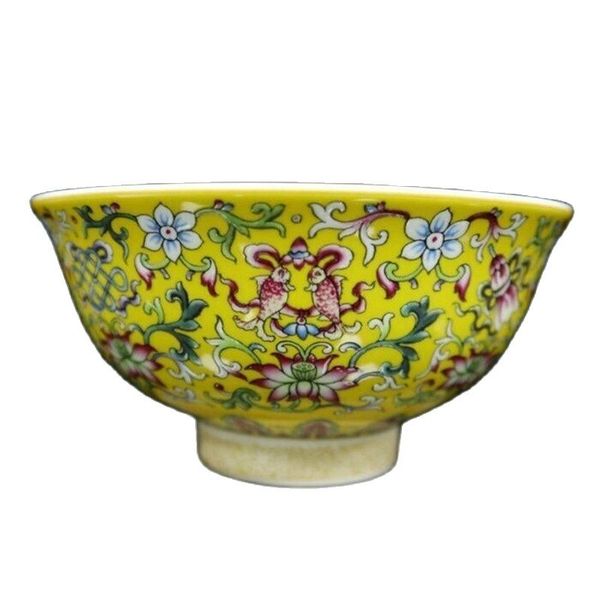 chinese old porcelain yellow ground pastel eight-treasure pattern bowl, Silver
chinese old porcelain yellow ground pastel eight-treasure pattern bowl, Silver