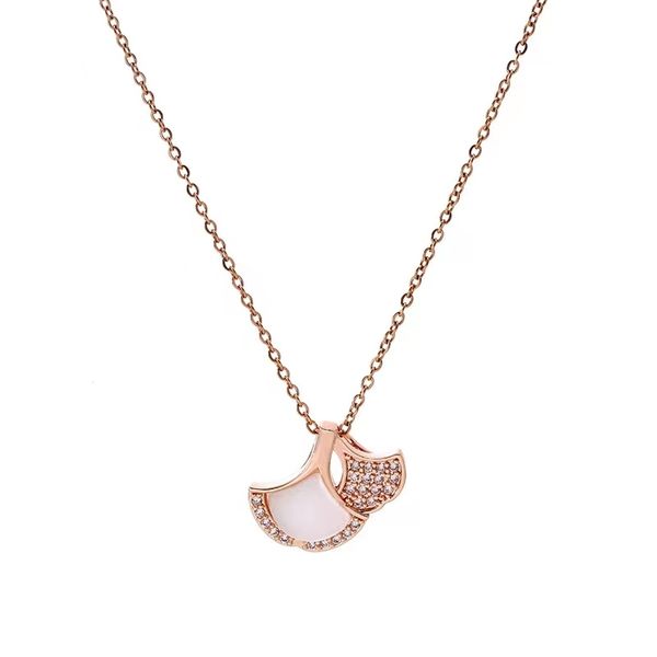 sansheng has apricot necklace ginkgo shell lifetime pendant fashion simple bone chain, Silver
sansheng has apricot necklace ginkgo shell lifetime pendant fashion simple bone chain, Silver