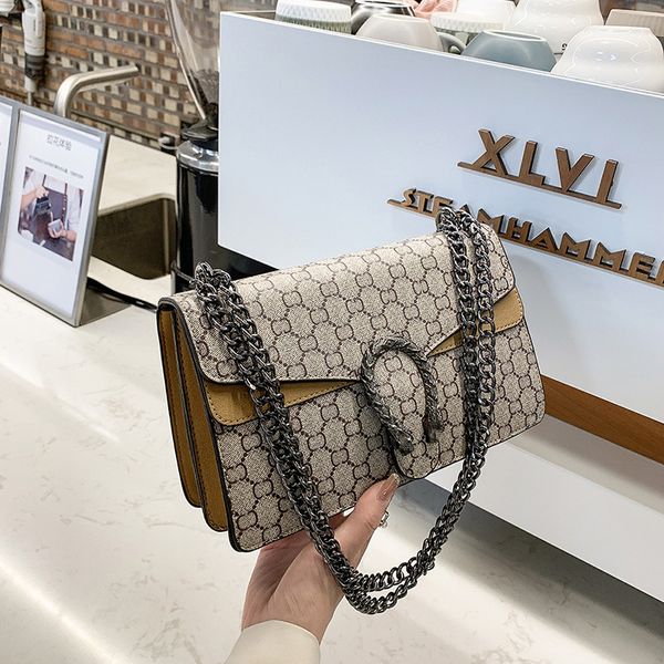 Image of W 2022 Fashion Designer Handbag Shoulder Chain Bag Clutch Flap Totes Bags Wallet Check Velour Thread Purse Solid Hasp Square Stripes Women Luxury Handbags