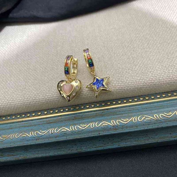 super discount 75% off pink peach heart blue pointed star gold frame minority asymmetric fashion classic earrings, Golden
super discount 75% off pink peach heart blue pointed star gold frame minority asymmetric fashion classic earrings, Golden