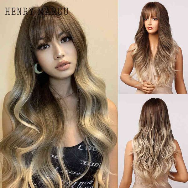 hair synthetic wigs cosplay henry margu long wavy synthetic wigs brown to blonde ombre with bangs fake hair for women daily cosplay party he, Black
hair synthetic wigs cosplay henry margu long wavy synthetic wigs brown to blonde ombre with bangs fake hair for women daily cosplay party he, Black