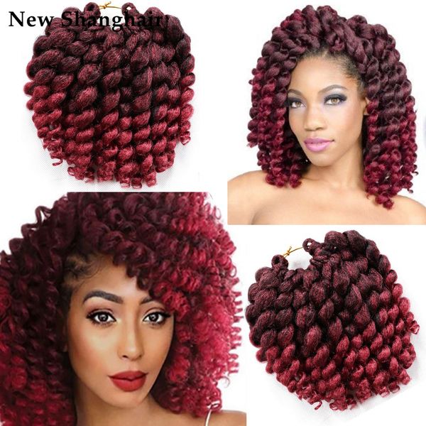 jamaican bounce crochet hair 8 inch ombre jumpy wand curl hair 20 stands/pack synthetic hair braiding curly braid twist extensions blonde bs, Black 
jamaican bounce crochet hair 8 inch ombre jumpy wand curl hair 20 stands/pack synthetic hair braiding curly braid twist extensions blonde bs, Black