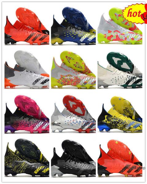 2022 predator freak 1 fg ag men soccer cleats football shoes black white solar bright yellow silver fuchsia showpiece pack mens sportss
2022 predator freak 1 fg ag men soccer cleats football shoes black white solar bright yellow silver fuchsia showpiece pack mens sportss