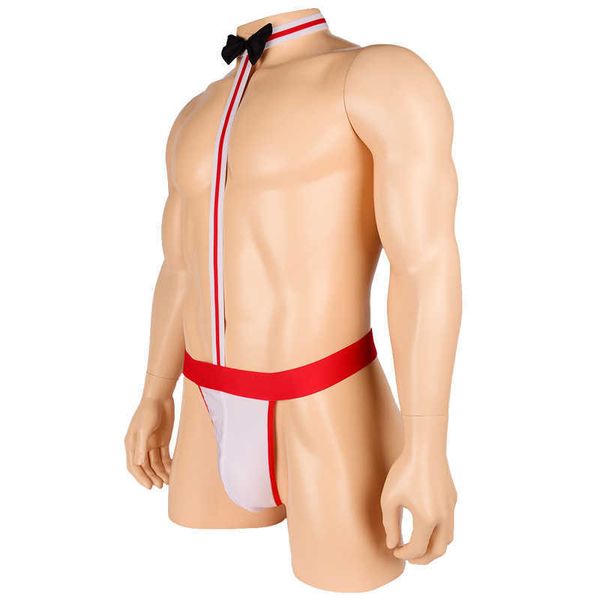 2022 adultshop ye zimei' men' wide rubber band bow tie suspender one-piece underwear t-pants, Red;black
2022 adultshop ye zimei' men' wide rubber band bow tie suspender one-piece underwear t-pants, Red;black