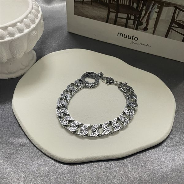 81% off factory for sale ancient made old pattern carved chain interlocking bracelet men's and women's lovers' gift, Black
81% off factory for sale ancient made old pattern carved chain interlocking bracelet men's and women's lovers' gift, Black