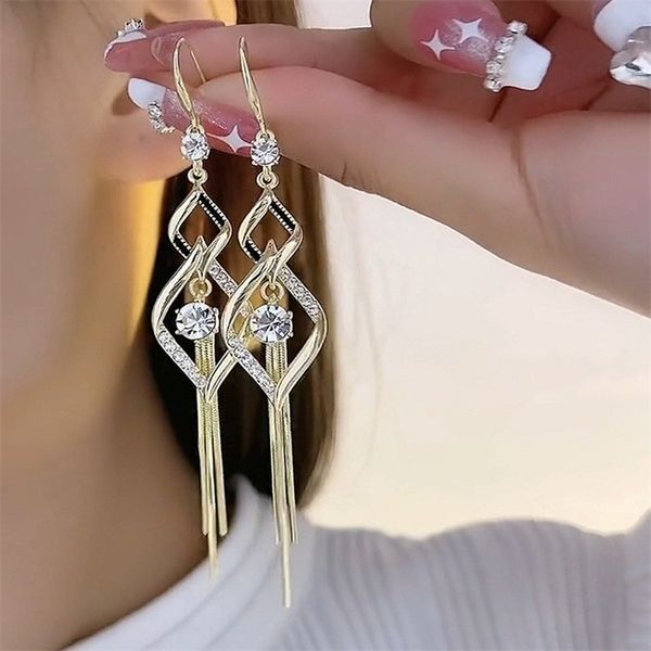 designer earrings dangle japan and south korea fashion crystal long tassel earrings female needle net red new earringss personality versatil, Silver
designer earrings dangle japan and south korea fashion crystal long tassel earrings female needle net red new earringss personality versatil, Silver