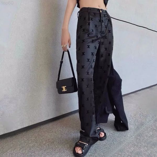 women's jumpsuits & rompers designer ce classic floor mop satin black trousers women's dark jacquard full high waist, versatile an, Black;white
women's jumpsuits & rompers designer ce classic floor mop satin black trousers women's dark jacquard full high waist, versatile an, Black;white