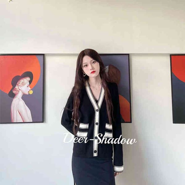 women's knits & tees ed knitted cardigan women's autumn style small fragrance sweater, White
women's knits & tees ed knitted cardigan women's autumn style small fragrance sweater, White