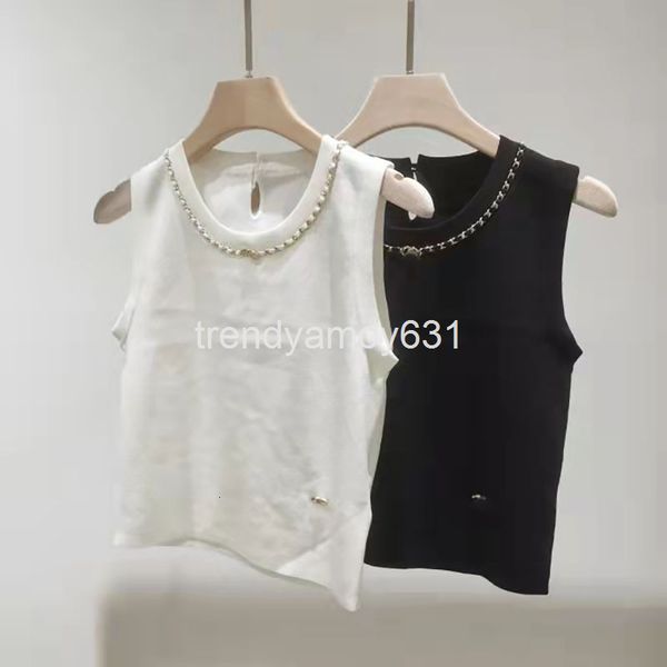 women's tanks & camis spring slim sleeveless solid color chain letter small fragrance tiansi knitted vest for women, White
women's tanks & camis spring slim sleeveless solid color chain letter small fragrance tiansi knitted vest for women, White