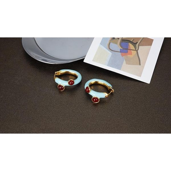 enamel earrings female personality color contrast versatile circle new design sense advanced, Golden;silver
enamel earrings female personality color contrast versatile circle new design sense advanced, Golden;silver
