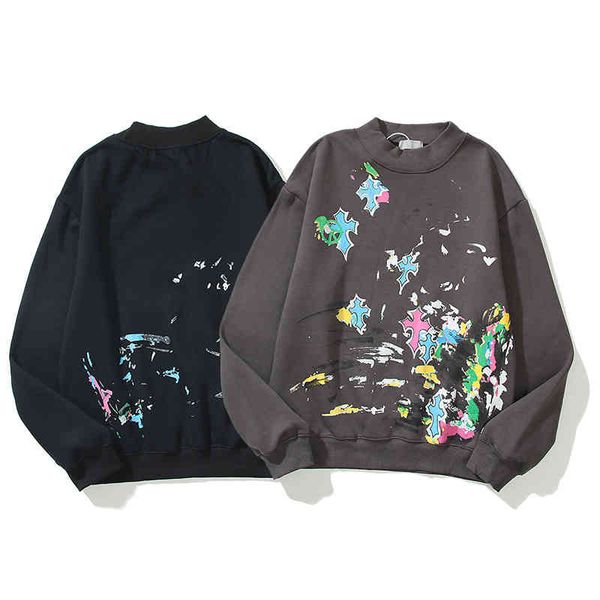 spoof cross hand-painted graffiti neck sweater 2022 trendy fashion design men's and women's sweaters, Black
spoof cross hand-painted graffiti neck sweater 2022 trendy fashion design men's and women's sweaters, Black