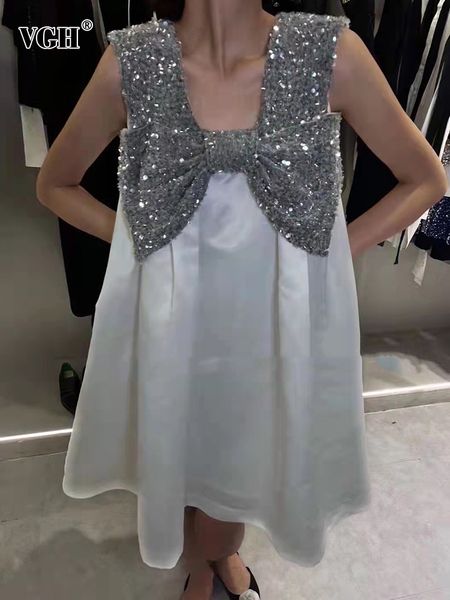 vgh high street patchwork sequins bowknot dress for women sleeveless loose waist mini a line sling dresses female korean style 220509, Black;gray
vgh high street patchwork sequins bowknot dress for women sleeveless loose waist mini a line sling dresses female korean style 220509, Black;gray